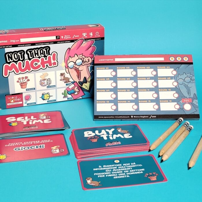 Not That Much mockup con carte