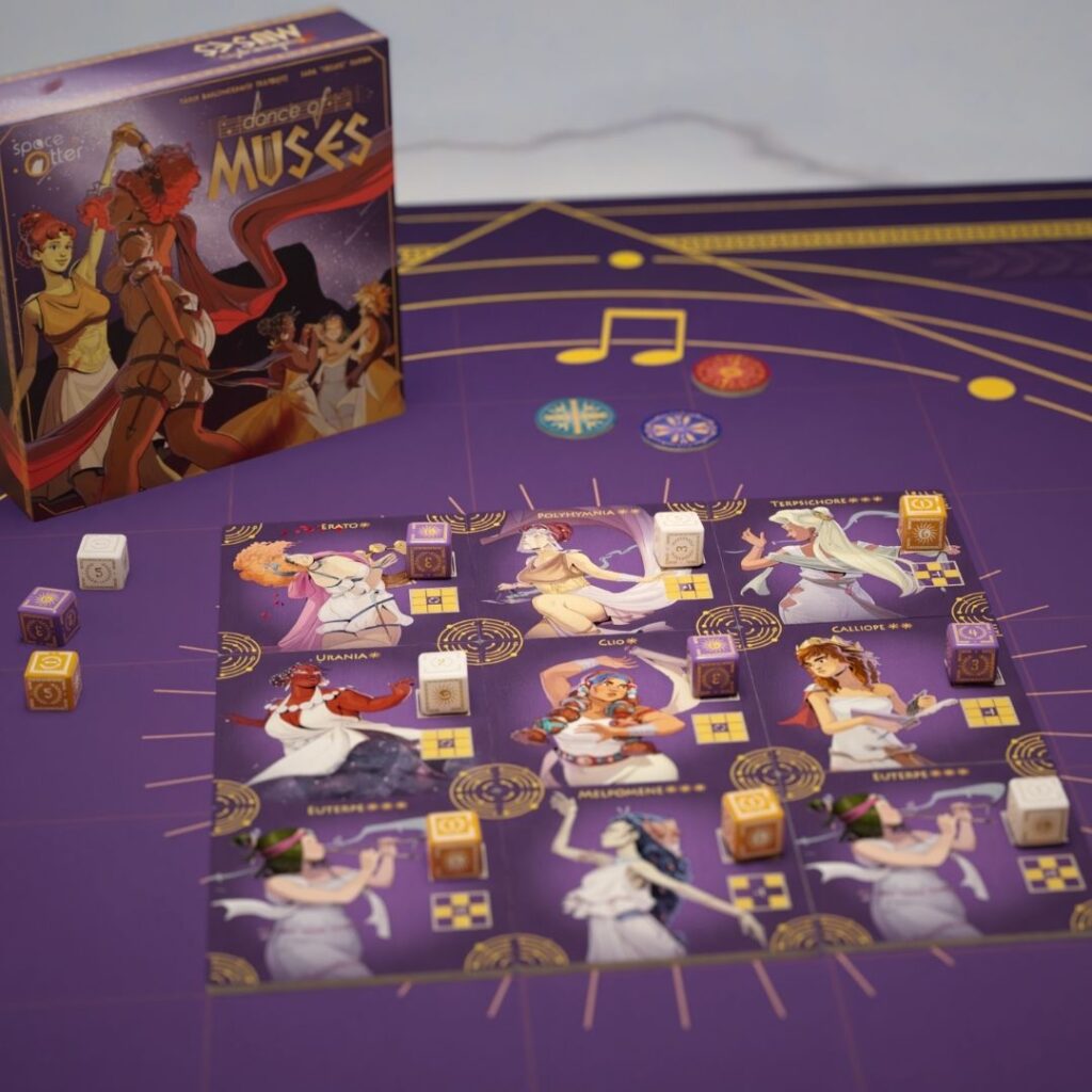 Dance of Muses mockup playmat